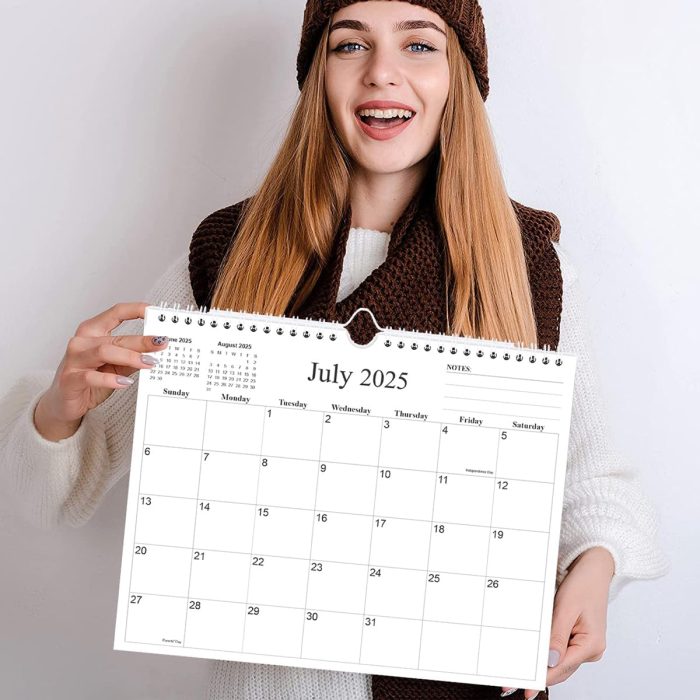 Calendar 2025-2026 - 18 Months Calendar from July 2025 to December 2026, Wall Calendar 2025-2026 with Thick Paper, 8.5" x 11", Black - Image 7