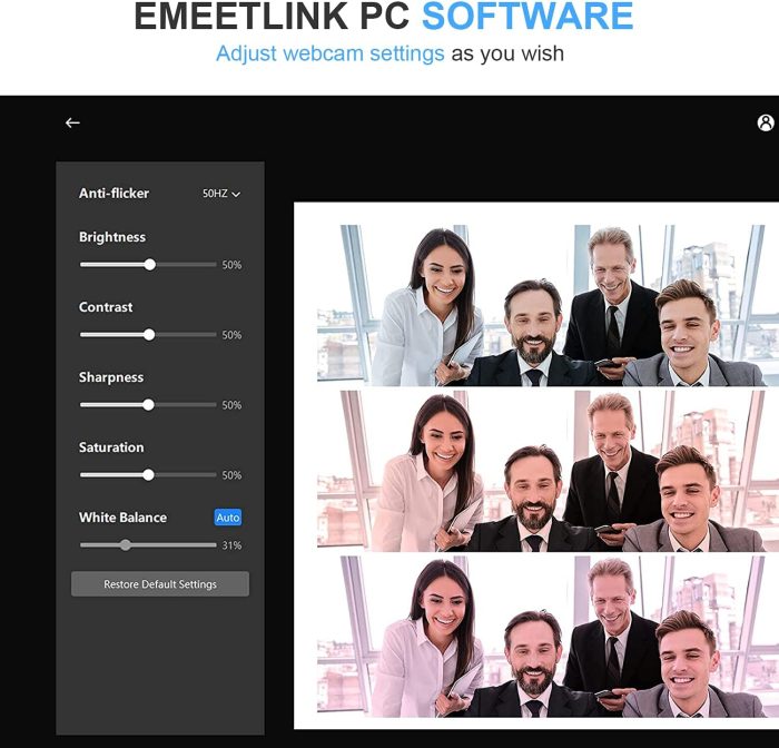 EMEET 1080P Webcam with Microphone, C960 Web Camera, 2 Mics Streaming Webcam, 90°FOV Computer Camera, Plug and Play USB Web Cam for Online Calling/Conferencing, Zoom/Skype/Facetime/YouTube, Laptop/PC - Image 6